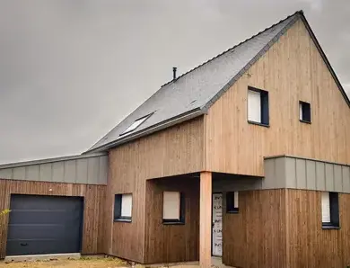 extension maison bois Locminé-4